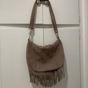 Roots purse leather fringe